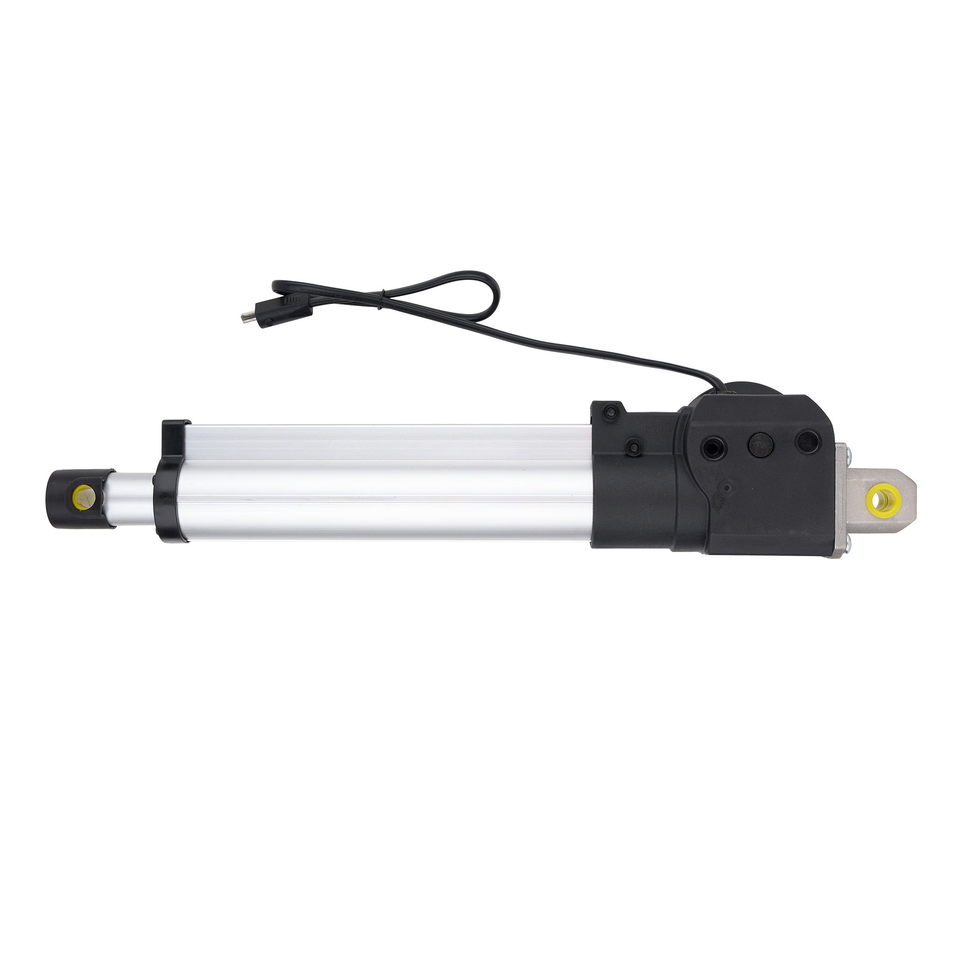 Electric linear actuator with a white background