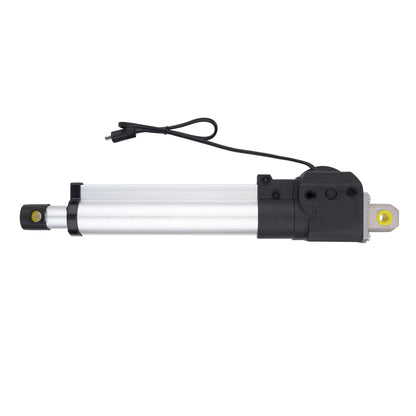 Electric linear actuator with a white background