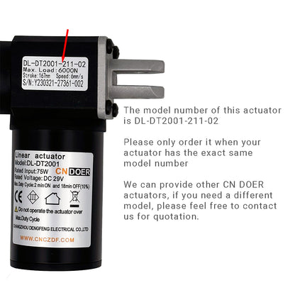 CNDOER DL-DT2001-211-02 Linear Actuator Motor by Changzhou DengFeng