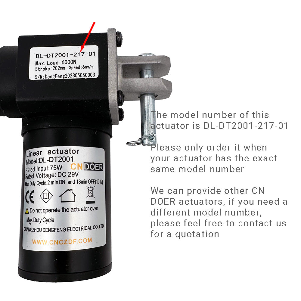CNDOER DL-DT2001-217-01 Linear Actuator Motor by Changzhou DengFeng