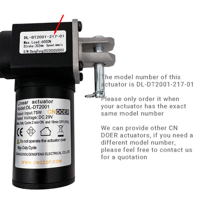 CNDOER DL-DT2001-217-01 Linear Actuator Motor by Changzhou DengFeng