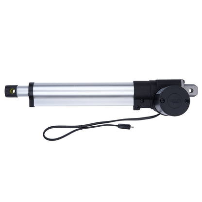 Linear actuator with USB cable on a white background