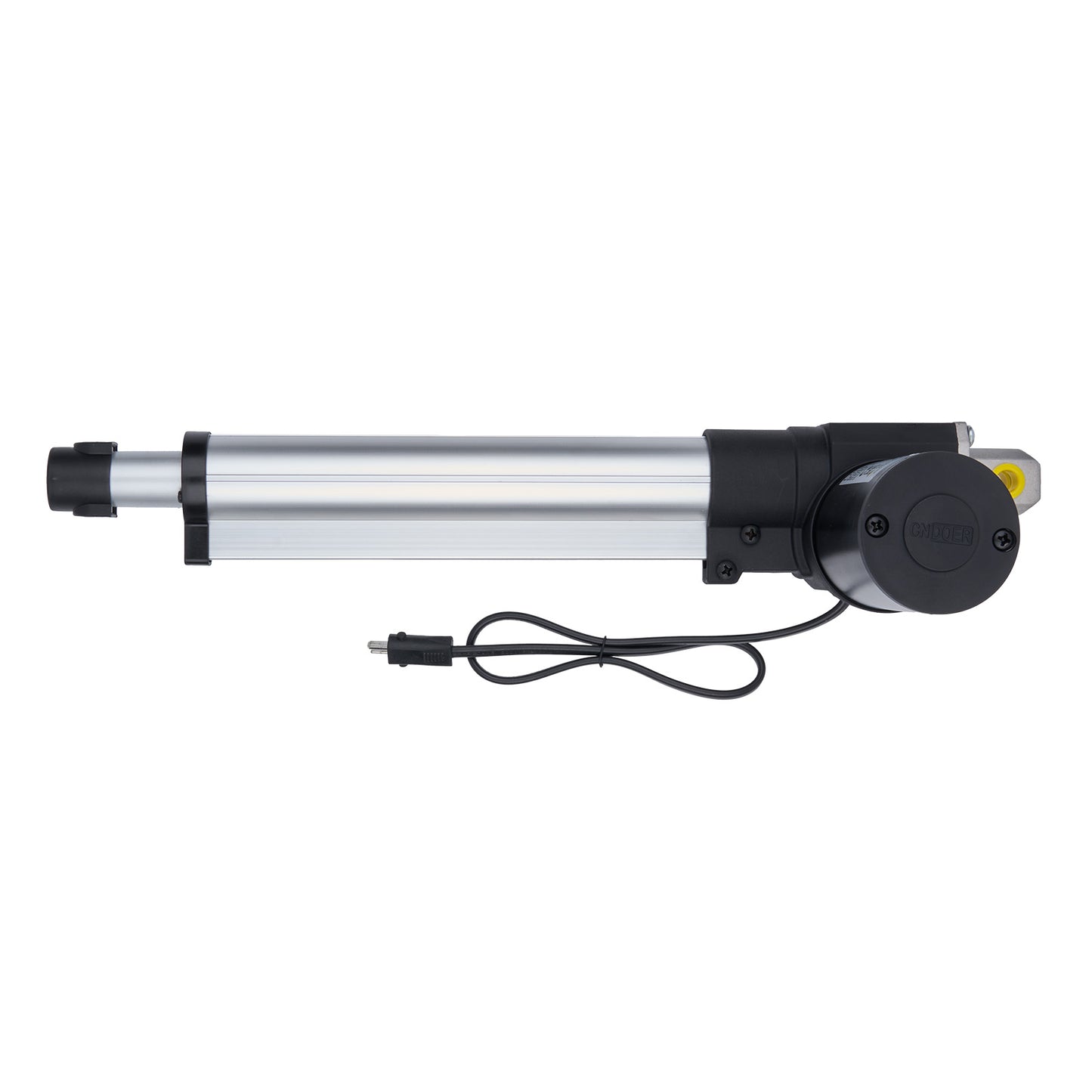 Electric linear actuator with cable on a white background