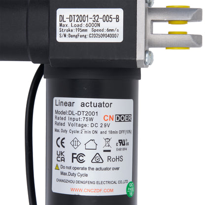 CN DOER DL-DT2001-32-005-B Linear Actuator for Recliner/Lift Chair