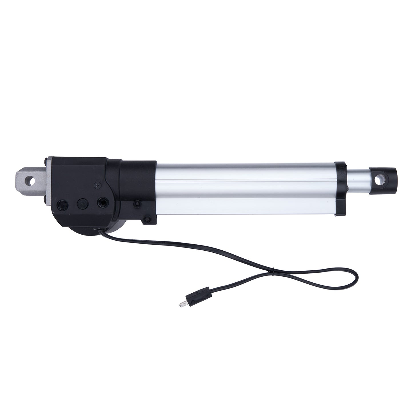Linear actuator on a white background