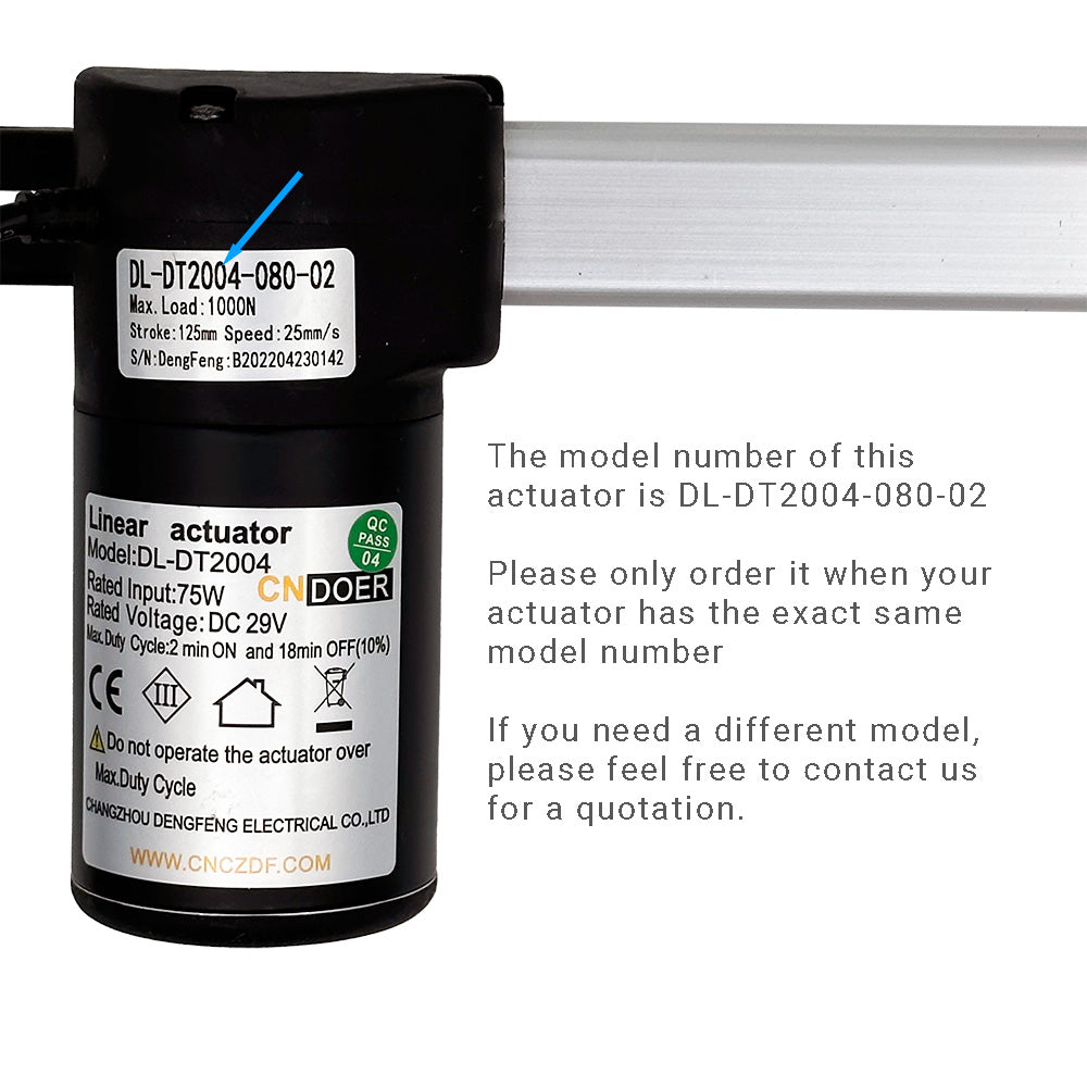 CNDOER DL-DT2004-080-02 Linear Actuator Motor by Changzhou DengFeng