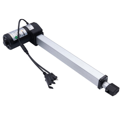 White cylindrical device with black connectors on a white background