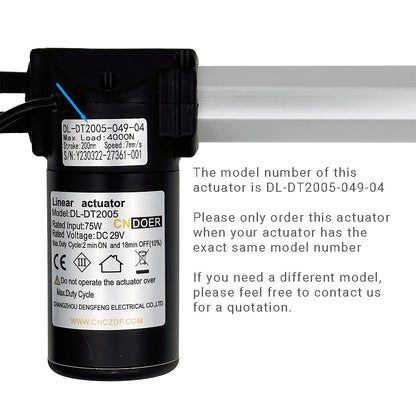 CNDOER DL-DT2005-049-04 Linear Actuator Motor by Changzhou DengFeng
