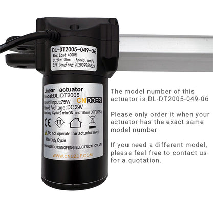 CNDOER DL-DT2005-049-06 Linear Actuator Motor by Changzhou DengFeng