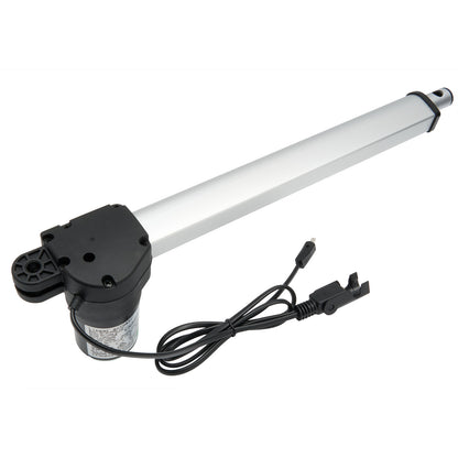 Linear actuator with cable on a white background