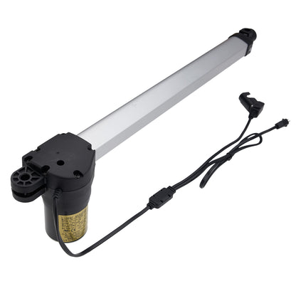 Linear actuator with cable on a white background