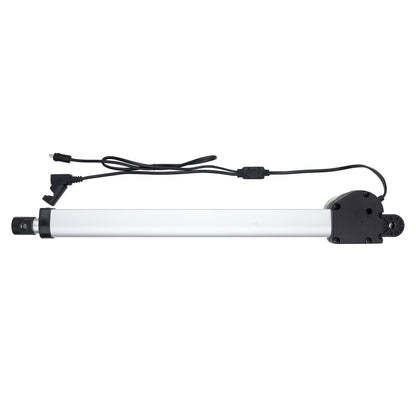 Linear actuator with cables on a white background