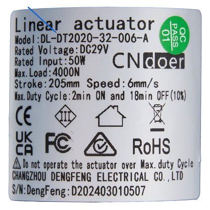 CN DOER DL-DT2020-32-006-A Linear Actuator Motor by Changzhou DengFeng