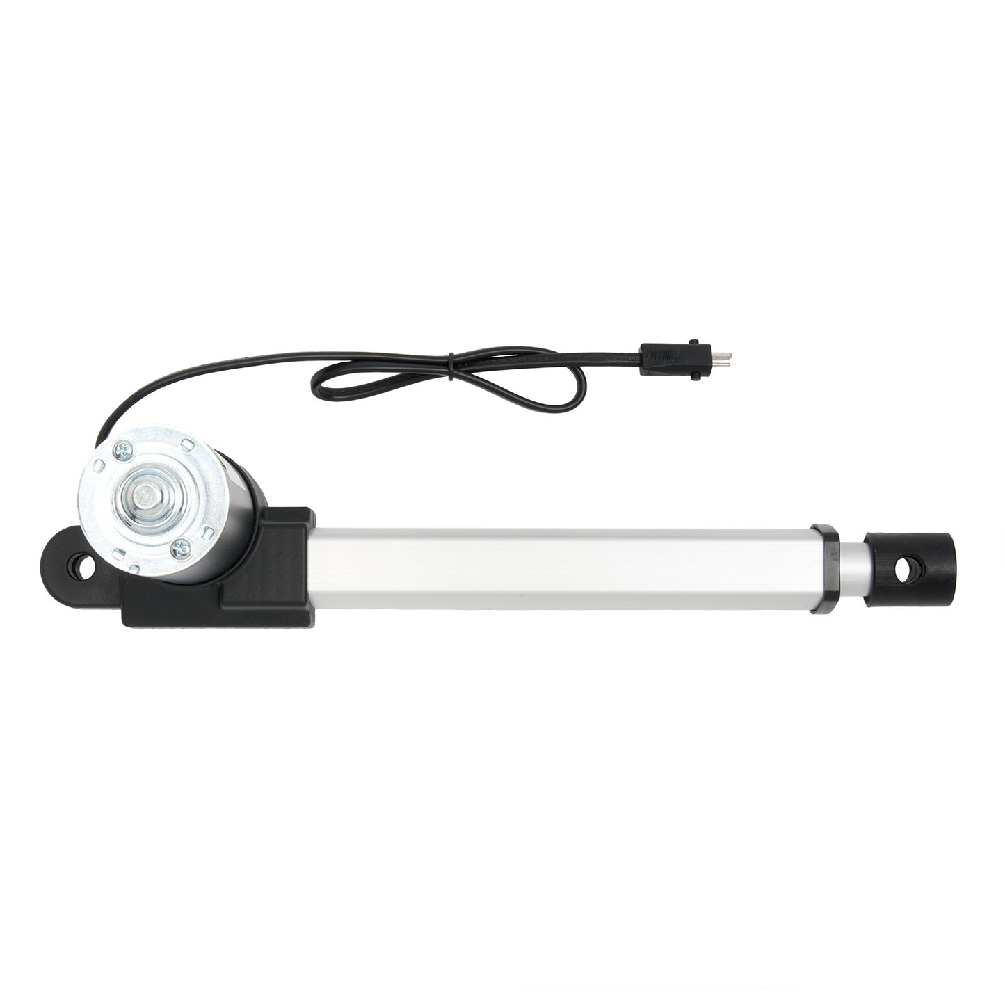 Linear actuator with cable on a white background