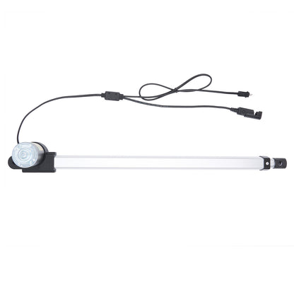 Light bar with two lights and a cable on a white background
