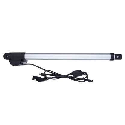 Linear actuator with power cable on a white background