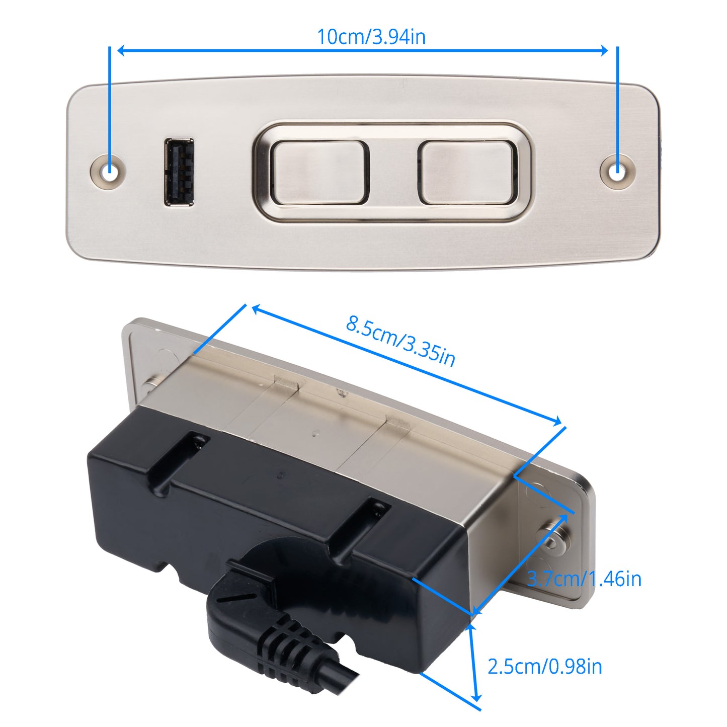 Raffel CTR UR2 52 BA 4-Button Switch & Wire Harness for Power Recliner Lift Chairs