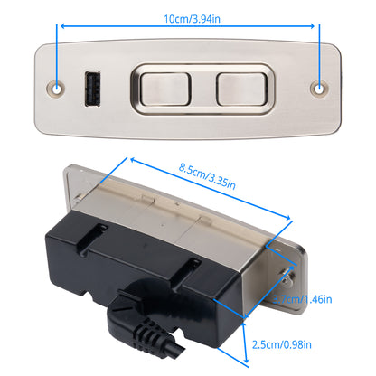 Raffel CTR UR2 52 BA 4-Button Switch & Wire Harness for Power Recliner Lift Chairs
