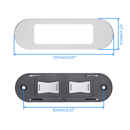Dimension of eMoMo HX90A 2 Button Switch for Lift Chair and Power Recliner with a 5-Pin Connector