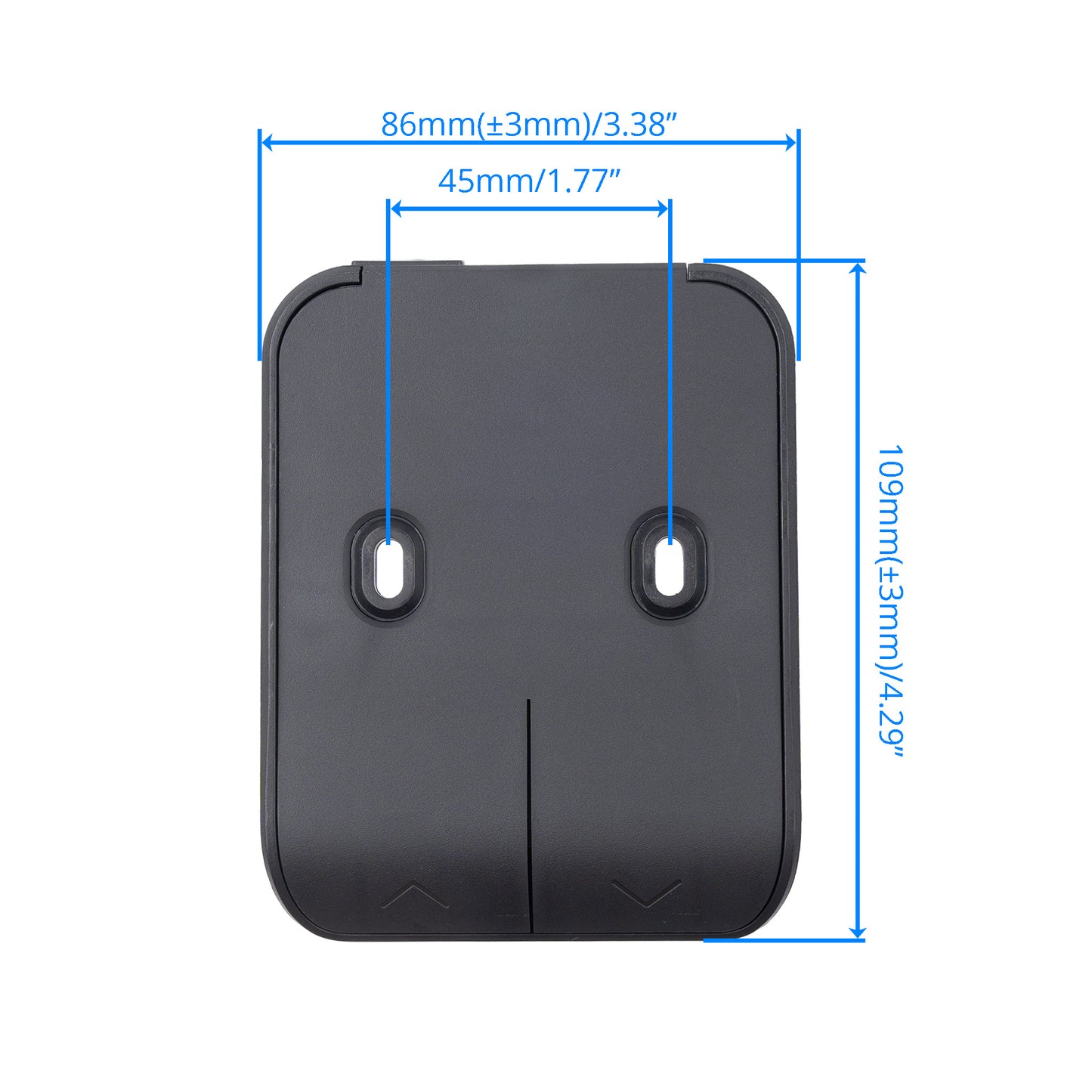 Dimension of the JCB35MS1 2 Button Controller for Lifting Desk