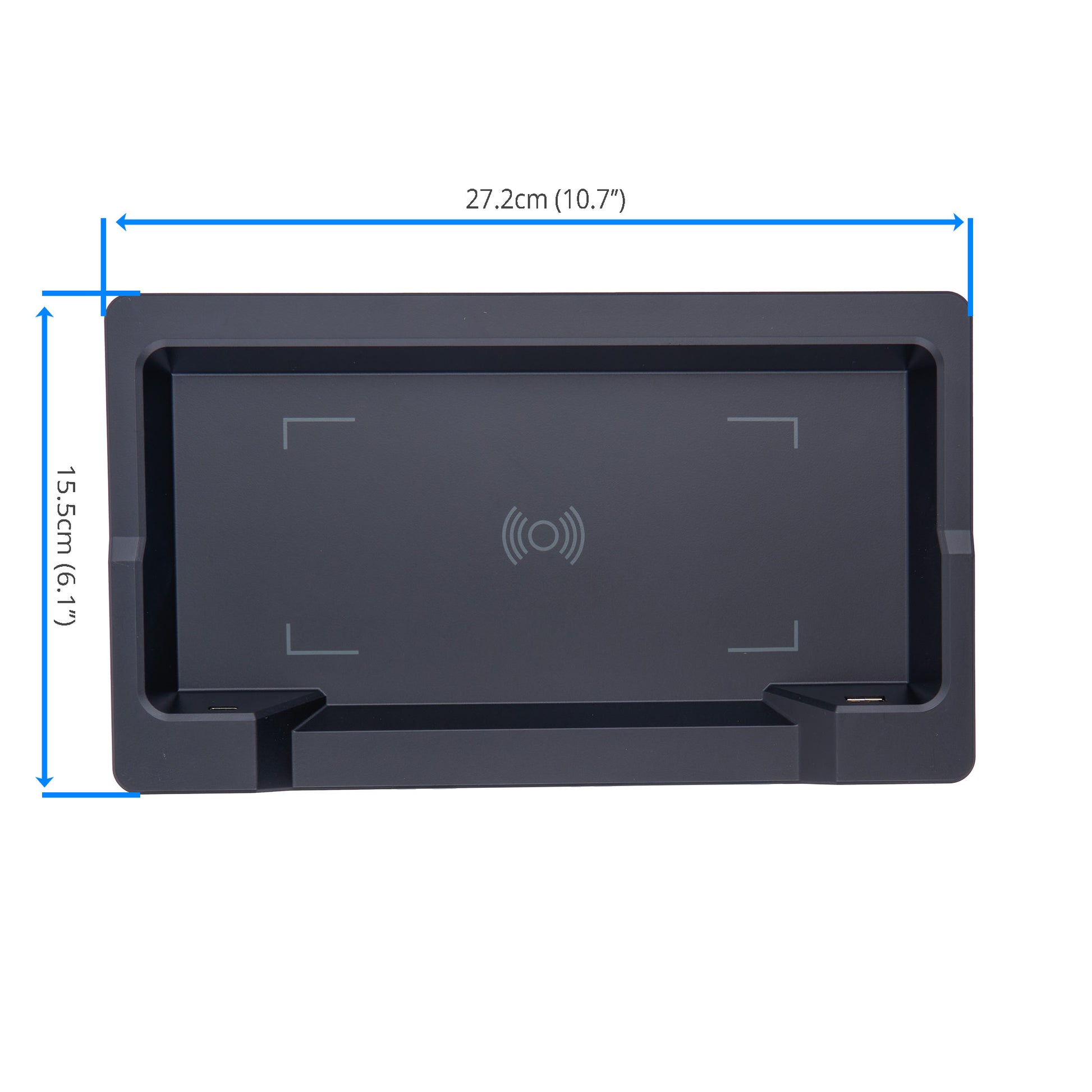 Dimension of the RK23300639X000 Trapezoid Wireless Charging Panel