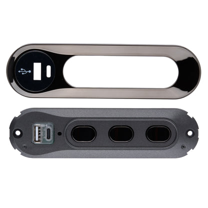 Kaidi KDH249G-007 6-Button Recliner Switch with 3 Connectors and USB-A & USB-C Charging Ports