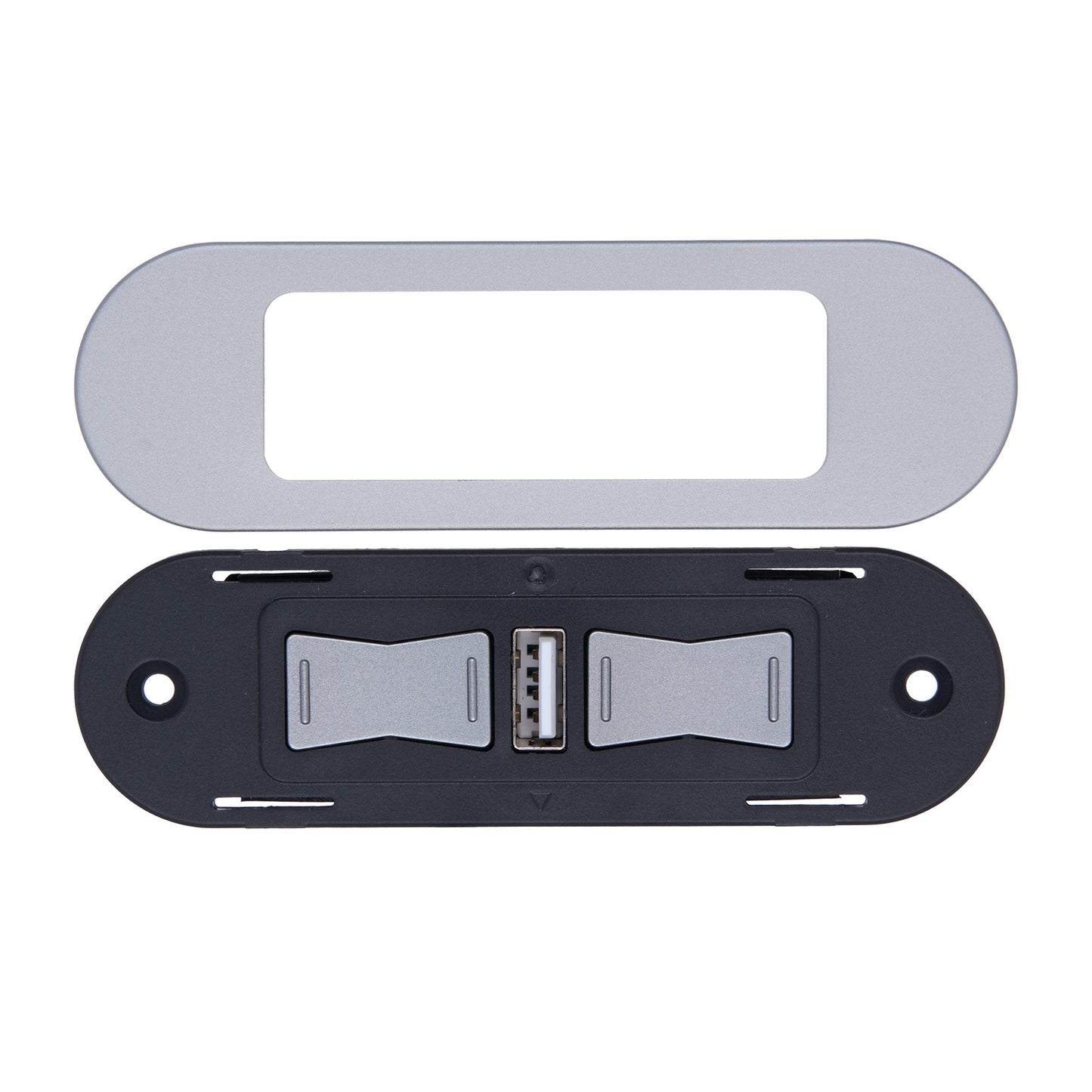Face plate of eMoMo HX90BU 4 Button 5 Pin Switch for Recliner/Lift Chairs with USB HX90BBU compatible