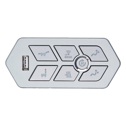 Face plate of the eMoMo TRG22HRRL Right Side Facing Version 7-Button Control Switch 