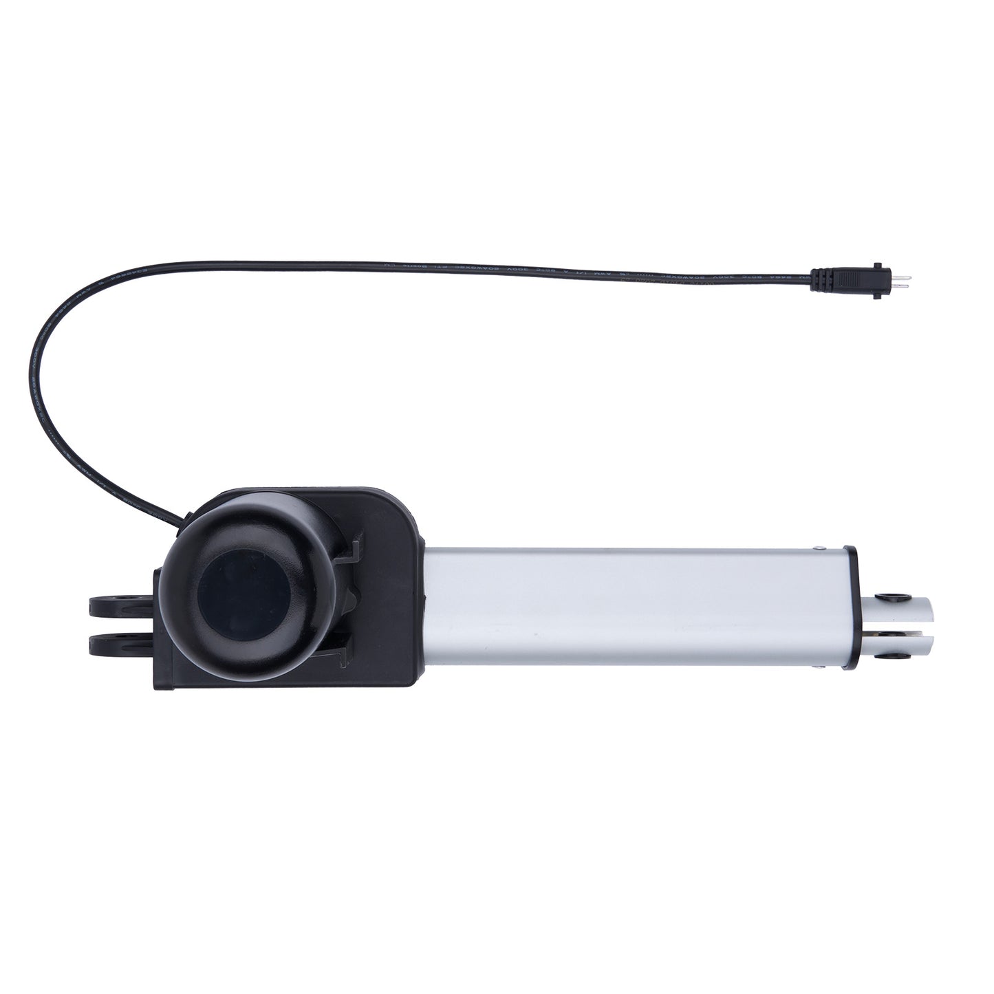 Mechanical component with a cable on a white background