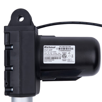 Black mechanical component with Richmat branding on a white background