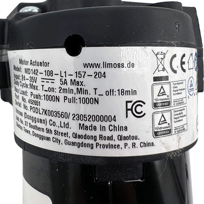 Limoss 452651 MD142-108-L1-157-204 Linear Actuator for Recliner/Lift Chair