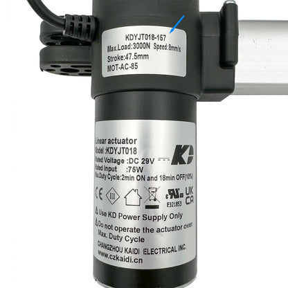 KAIDI KDYJT018-157 (MOT-AC-85) Linear Actuator for Recliner/Lift Chair