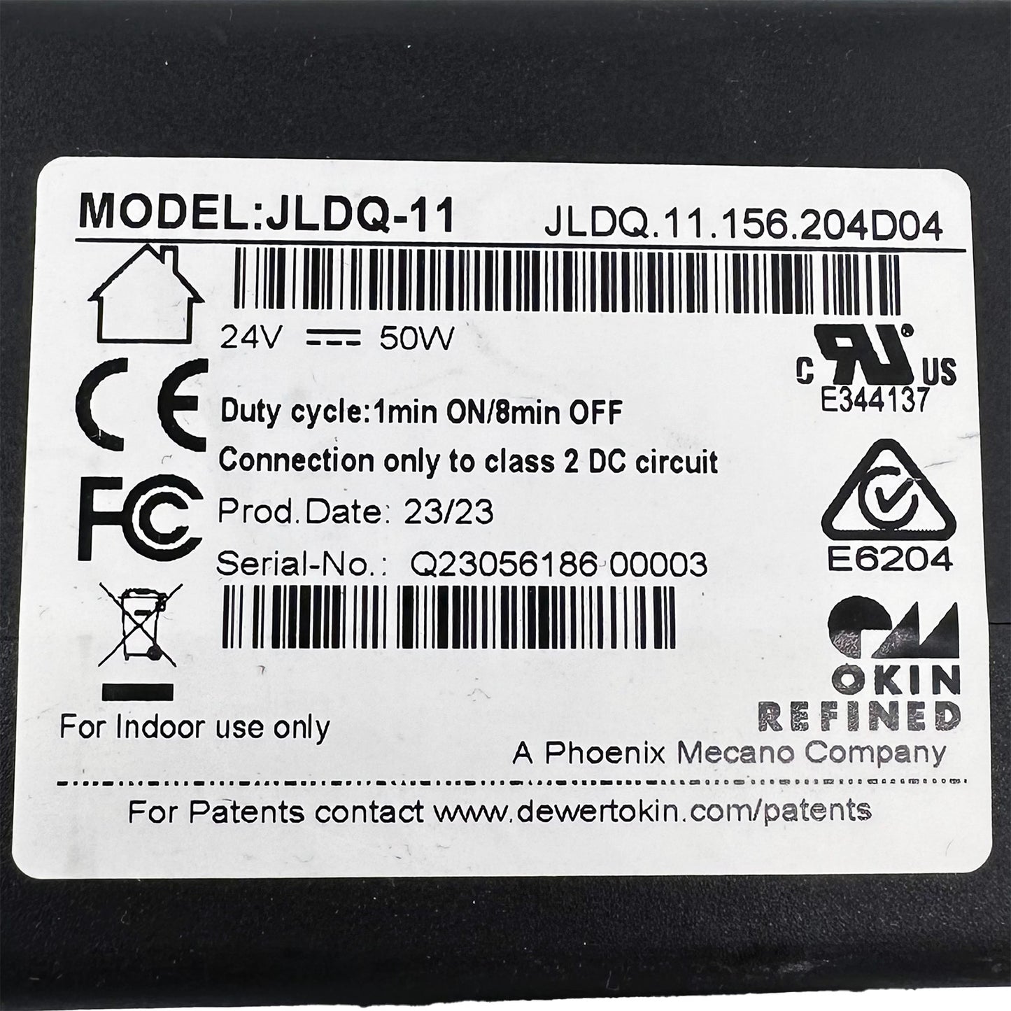 OKIN JLDQ.11.156.204D04 Linear Actuator for Recliner/Lift Chair