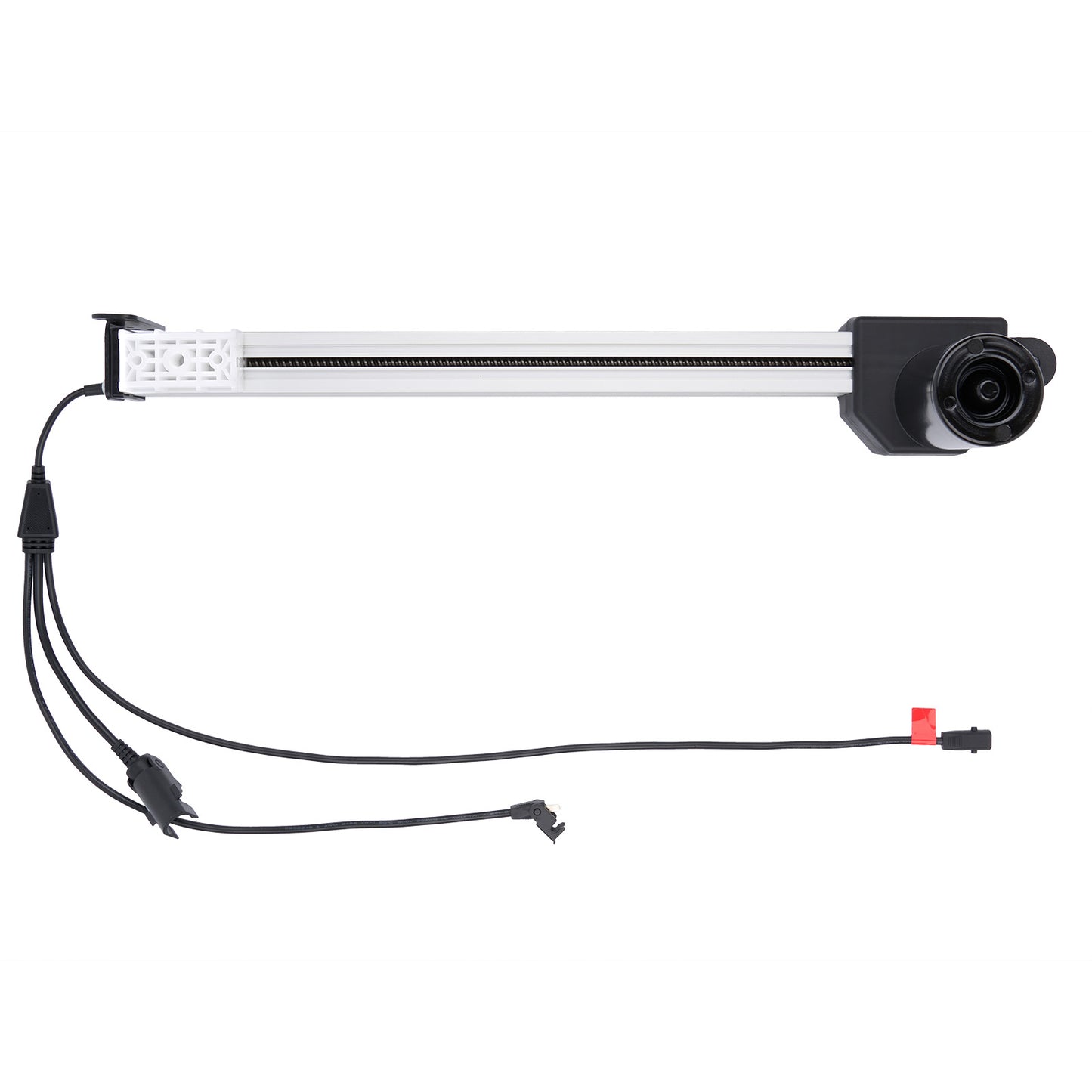 Light bar with multiple cables on a white background