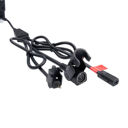 Electrical connectors with wires on a white background