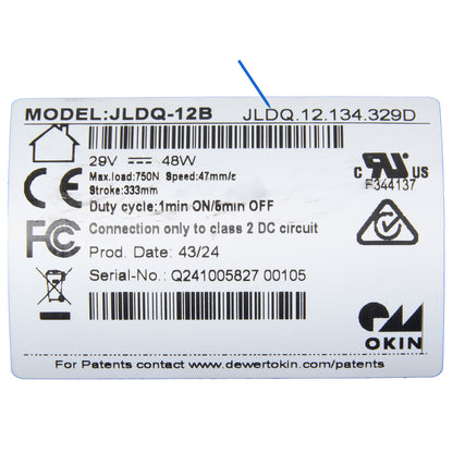 OKIN JLDQ.12.134.329D Linear Actuator for Recliner/Lift Chair