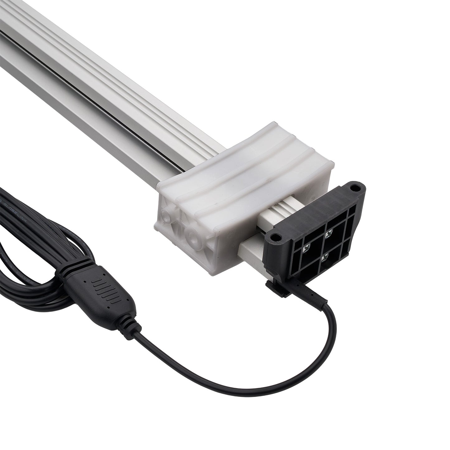Light fixture with power cord on a white background