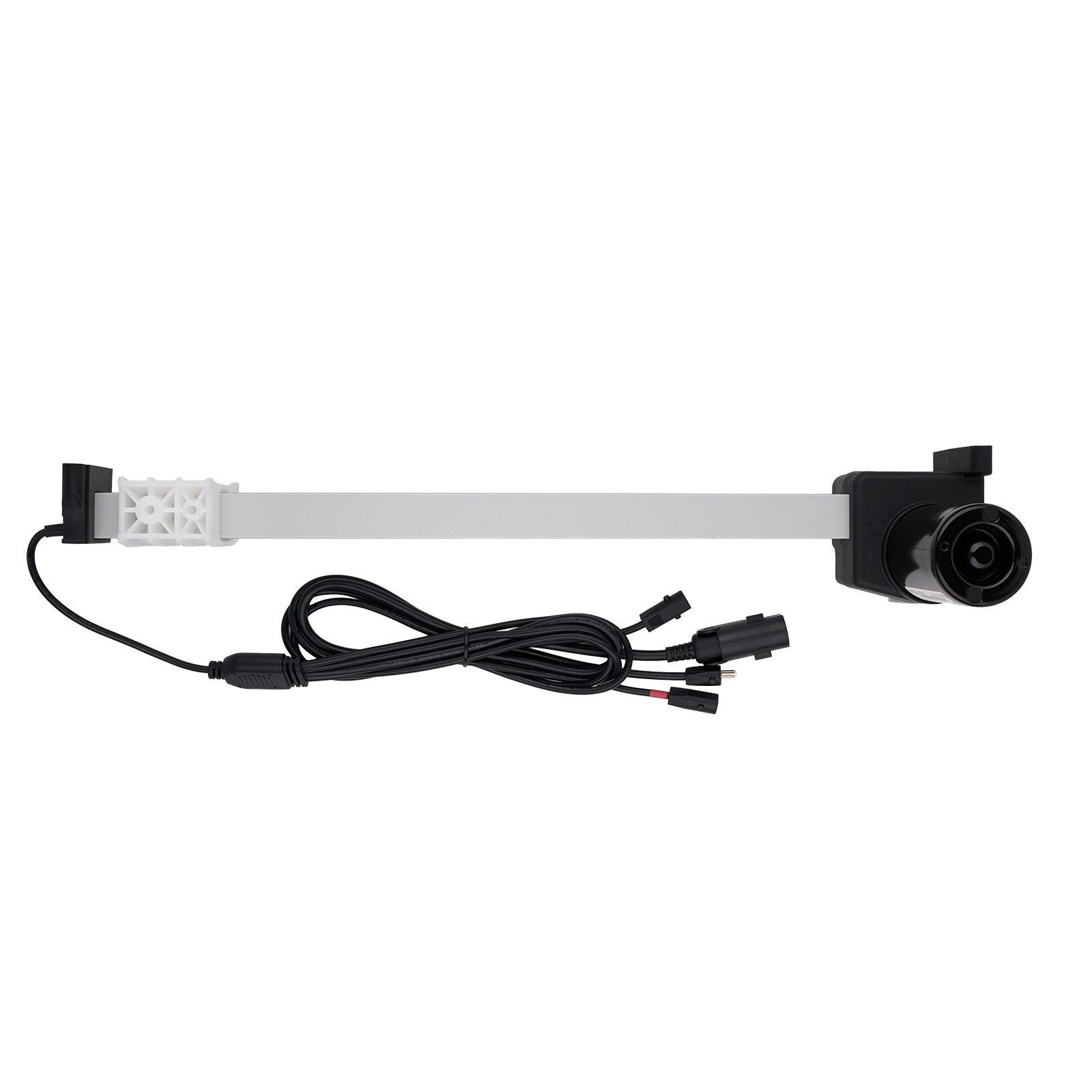 Electrical component with connectors on a white background