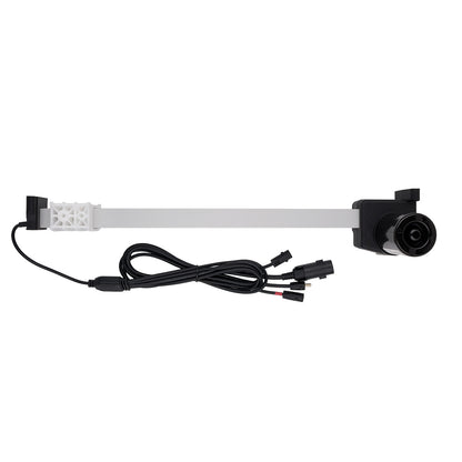 Electrical component with connectors on a white background