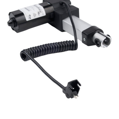 Mechanical component with coiled cable on a white background