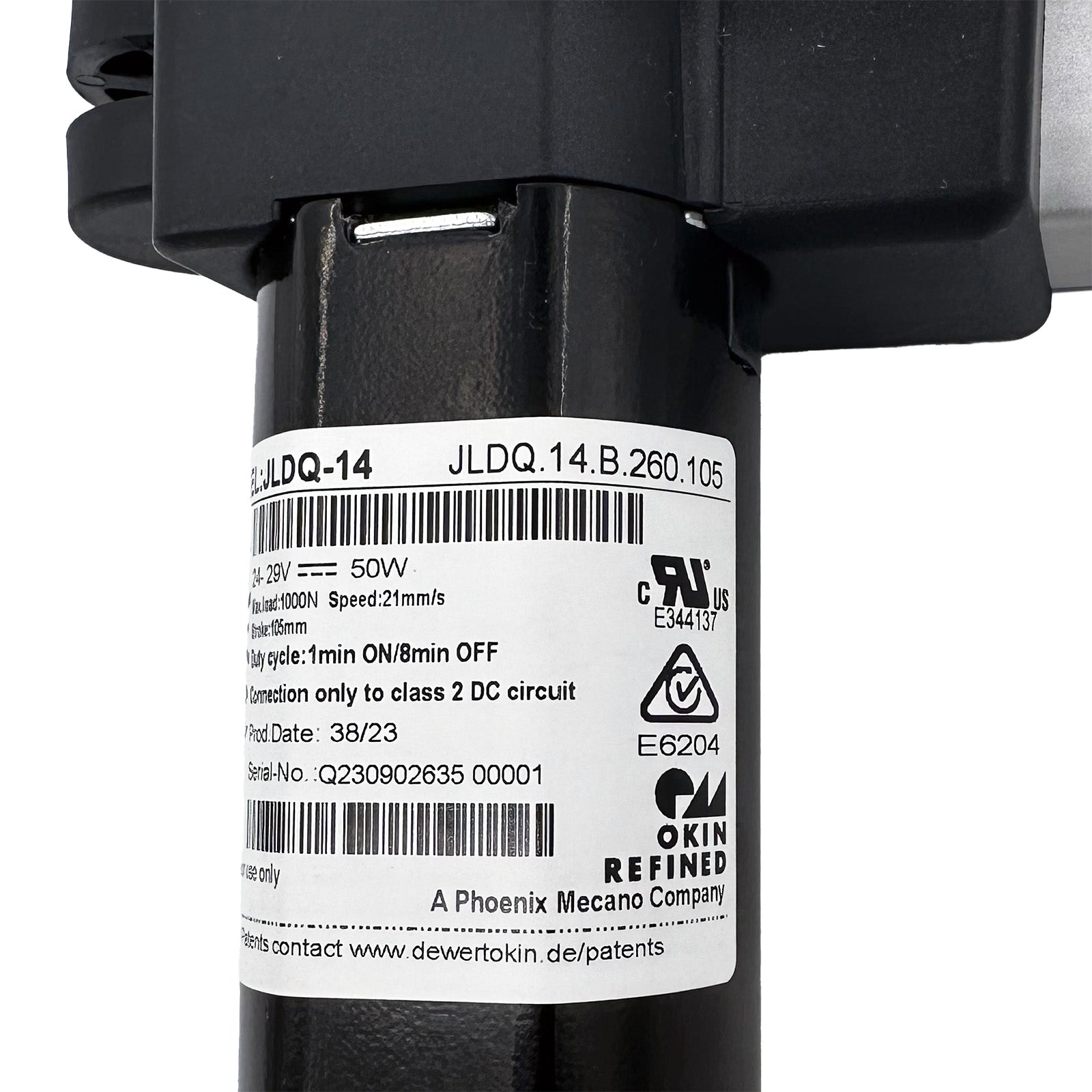 OKIN JLDQ.14.B.260.105 Linear Actuator for Adjustable Bed Bases
