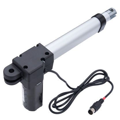 Electric linear actuator with cable on a white background