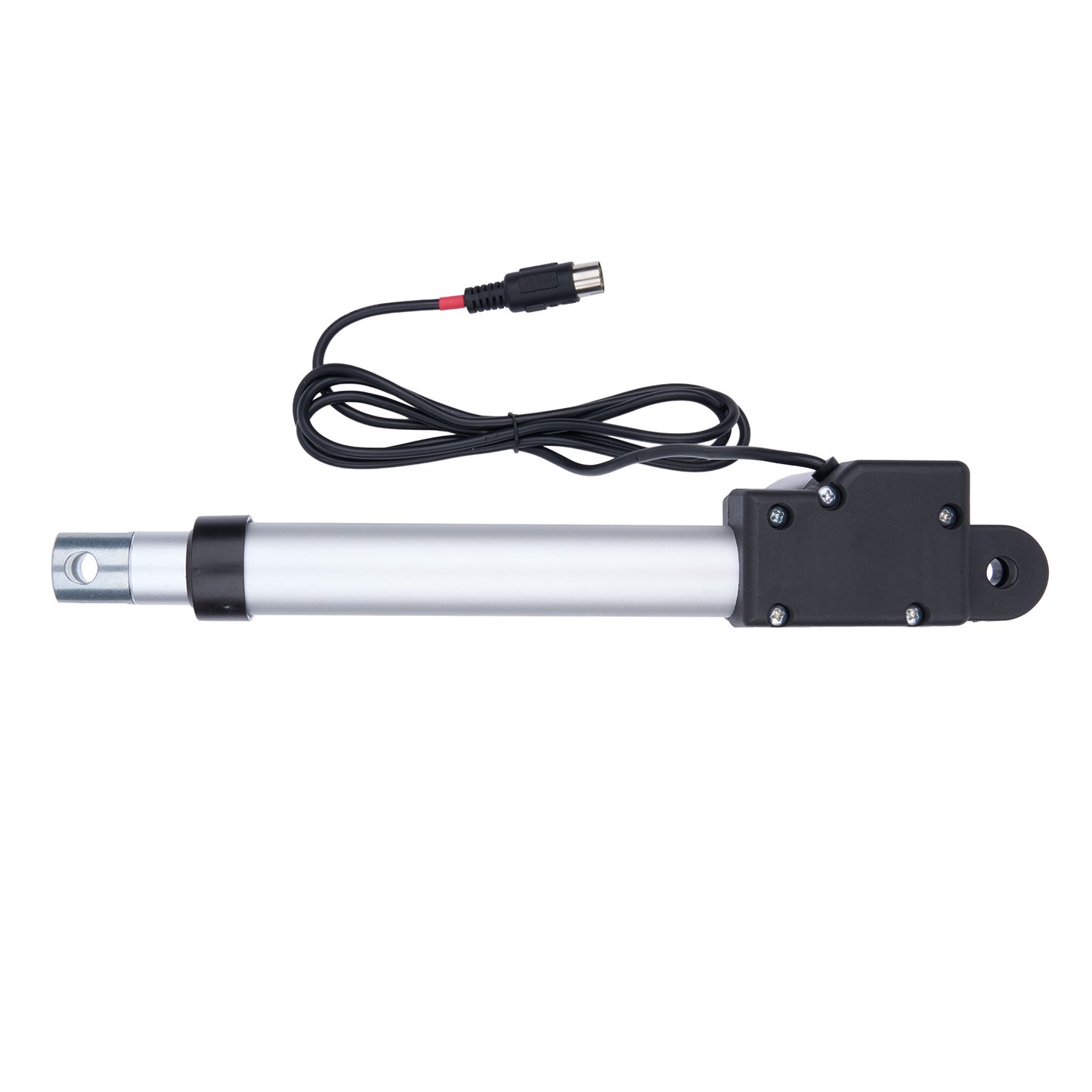 Linear actuator with cable on a white background