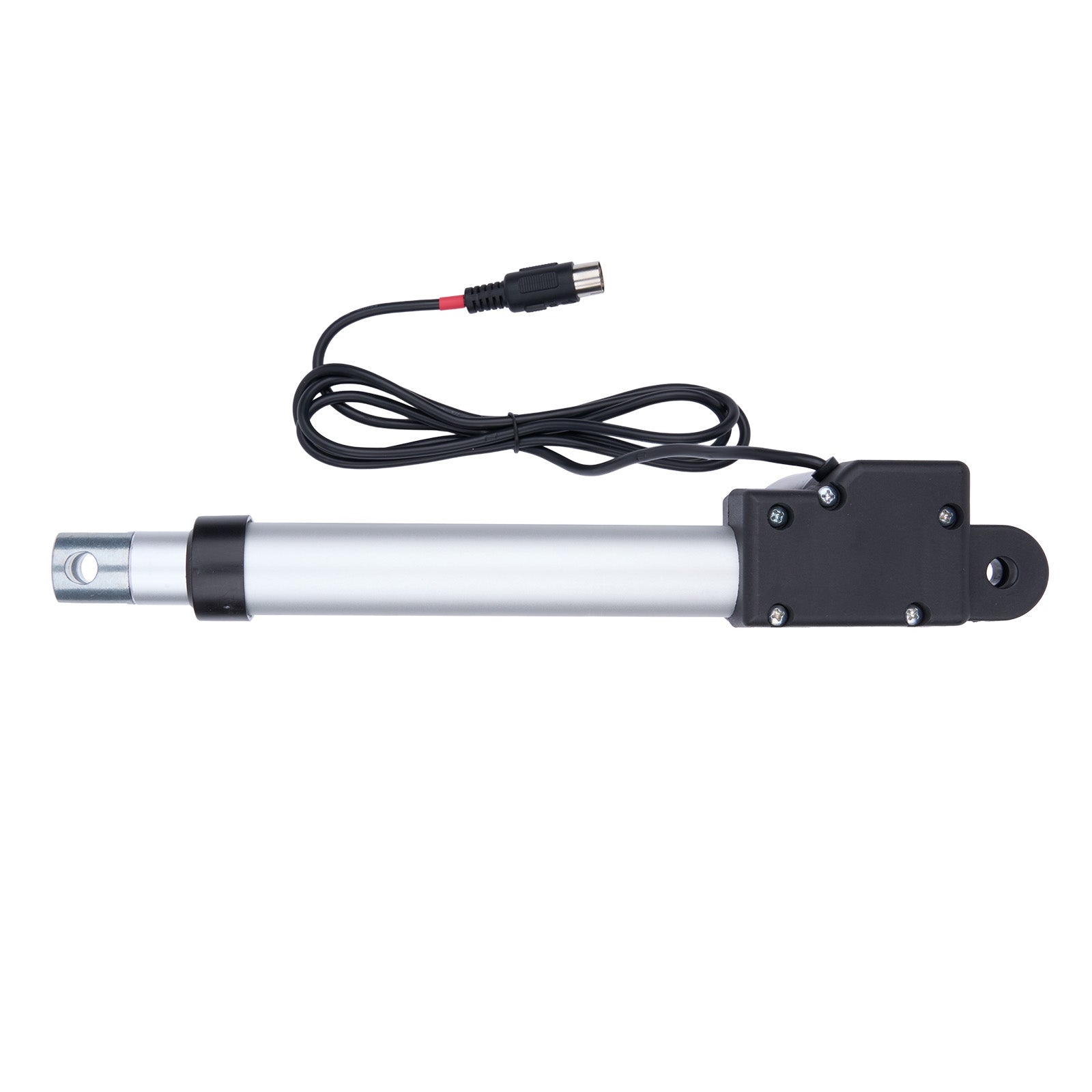 Linear actuator with cable on a white background