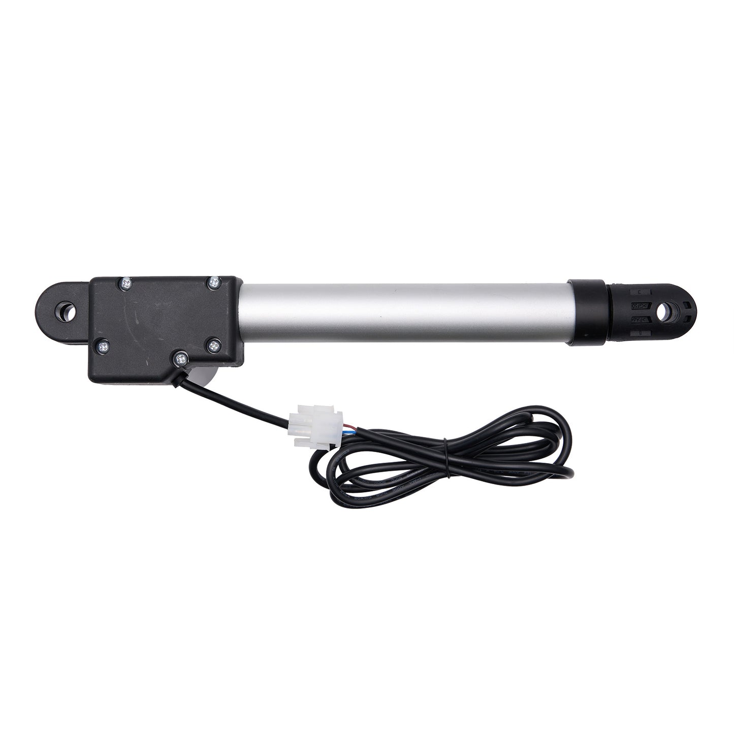 Linear actuator with cable on a white background