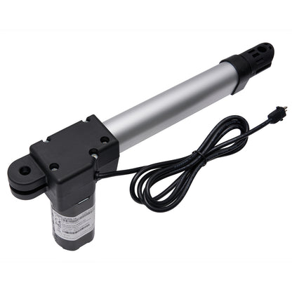 Electric linear actuator with a cable on a white background
