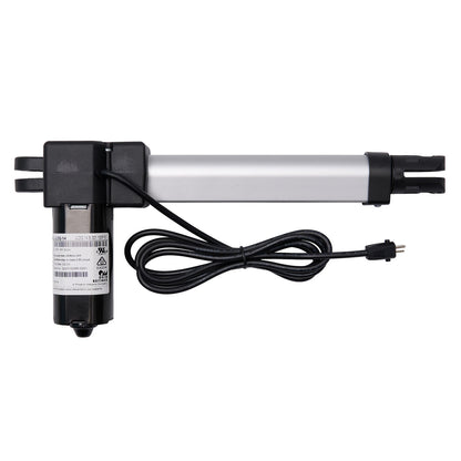Electric actuator with cable on a white background