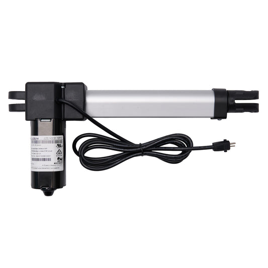 Electric actuator with cable on a white background