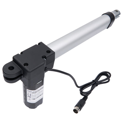 Linear actuator with cable on a white background