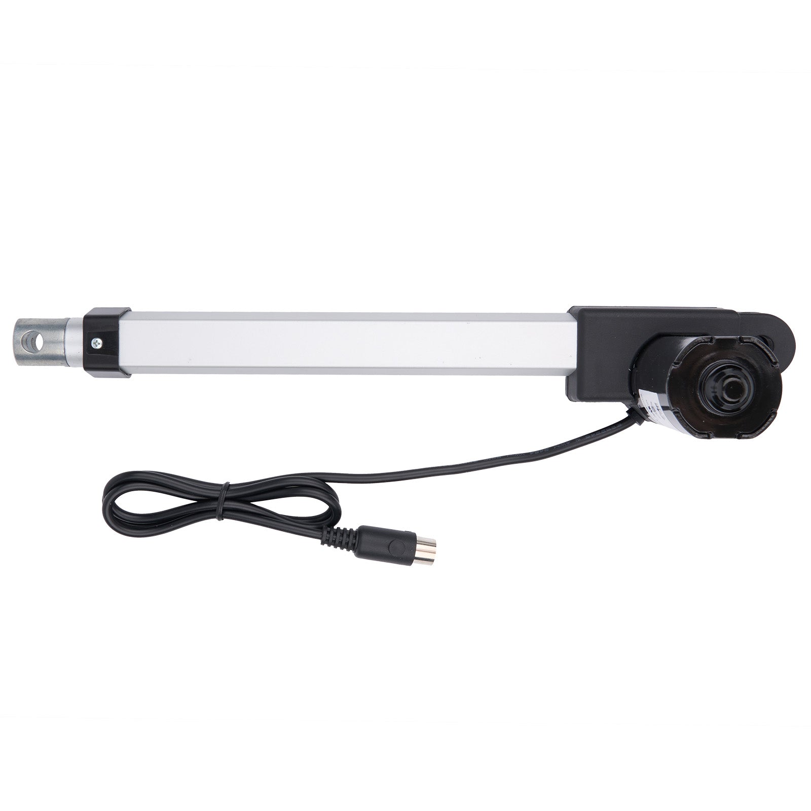 Linear actuator with cable on a white background